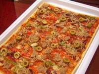 Pizza rectangulaire