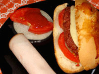 Sandwich de viande hachée
