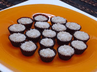 Des boules en biscuit