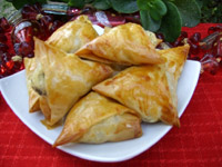 Briouats de pomme de terre en pâte à filo