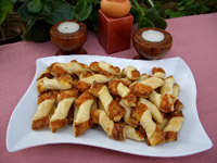 Torsades au moutarde et fromage