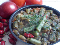 Gombos aux tomates