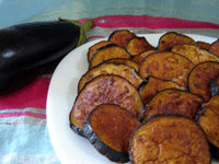 Aubergines frites
