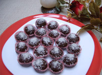 Boules de noix de coco au chocolat noir
