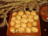Petits gâteaux en forme de noix