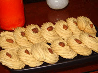 Biscuit en forme d'escargot