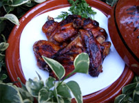 Ailes de poulet grillées à la confiture