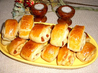 Roulé au saucisse en pâte feuilletée