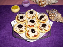 Petits pizza au crabe