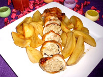 Poulet farci désossé