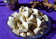 Triangles fourres d'amandes