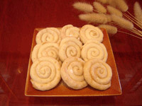 Des petits escargots à la pâte d’amande