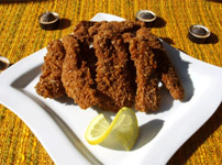 Filets de dinde frits
