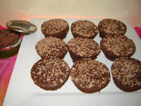 Petits cakes au chocolat noir