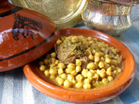 La viande aux pois chiches