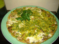 Pizza à la pomme de terre