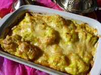 Chou fleur aux œufs