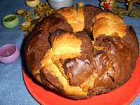 Cake en couronne marbré