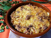 Gratin de pommes de terre et de saucisses
