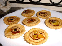 Petites tartes à la crème au fromage blanc