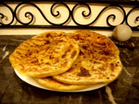Rghaif farci aux pommes de terre