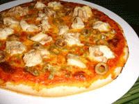Pizza à la cervelle de mouton